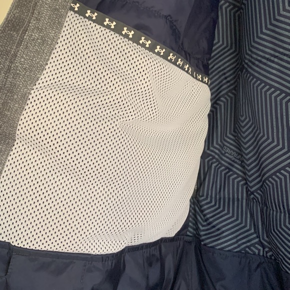 New Under Amour Men’s Camo Gray Primaloft Storm Jacket Size L - Picture 7 of 10
